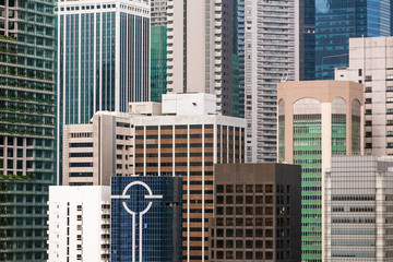 Skyscrapers of Central Business District of Singapore