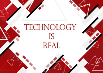 Vector illustration red background in technology and modern desi