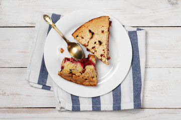 Wall Mural - Slices of fruit pie on plate