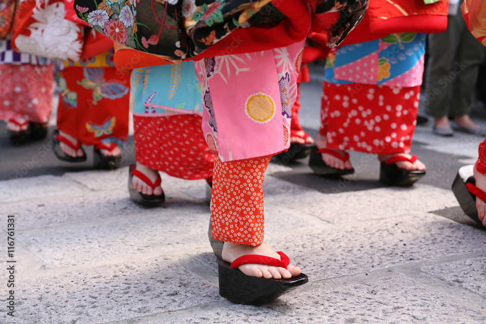 ぽっくり下駄 Stock Photo | Adobe Stock