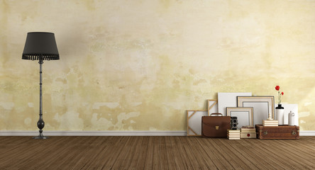 Wall Mural - Empty vintage room