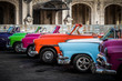 Amerikanische Oldtimer Cabriolets in der Hauptstadt Havanna Cuba - HDRI