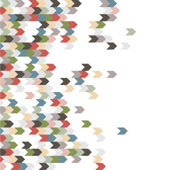 Wall Mural - pixelated effect multicolored background with arrows