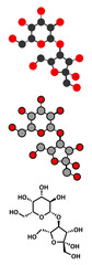 Poster - Lactulose chronic constipation drug (laxative) molecule.