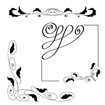 Ornate frames and scroll elements.