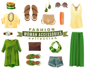 Poster - Fashion Woman Accessories Collection