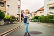 © annanahabed - Outdoor portrait of a cute fashion boy in the street
