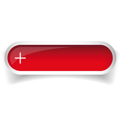 Poster - Red glossy web bar button vector