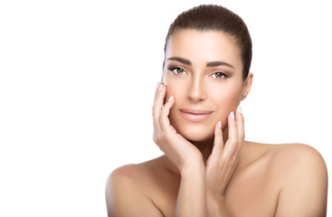 Wall Mural - beauty portrait of a serene young woman