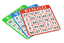 Bingo Cards, 3D Rendering