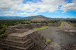 Panorama of pyramids of Teotihuacan complex, Mexico