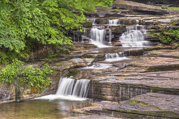 Wall Mural - Falling Water at Havana Glen, Montour Falls, New York