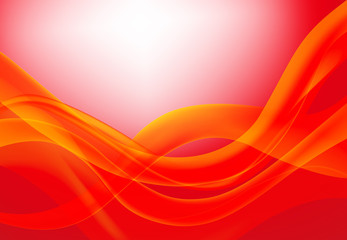 Wall Mural - Abstract wavy background red