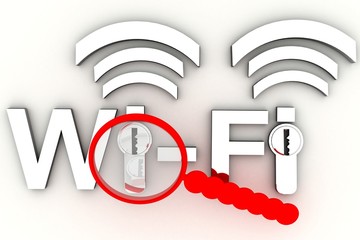 Key Wi fi ( 3D rendering