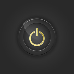 Poster - Black button power.
