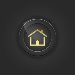 Poster - Black button house.