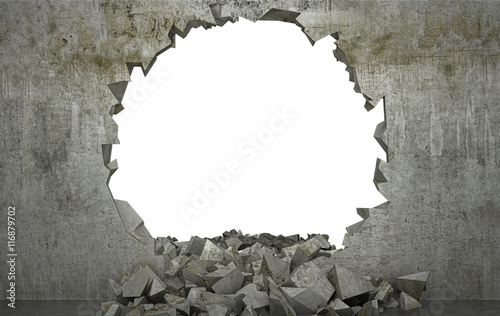 Fotomural Shattered Wall , muro distrutto