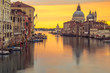 Venice church with sunrise