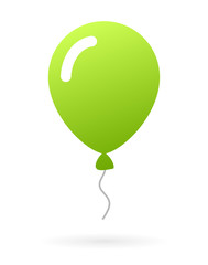 Wall Mural - Green rubber balloon illustration