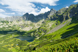 Fototapeta  - amazing valley in Tatra mountains with lake in Poland