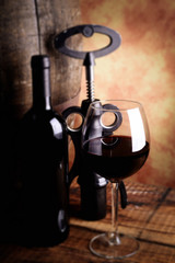 Wall Mural - red wine - tilt shift selective focus effect photo 