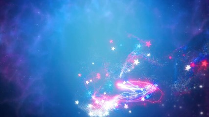 Wall Mural - 4th of july animated background.