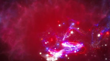 Wall Mural - 4th of july animated background.