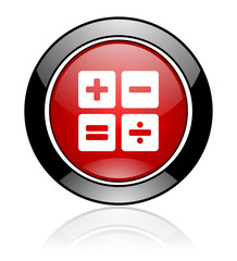 Aufkleber - Red round vector icon