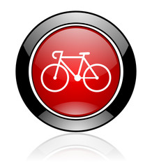 Poster - Red round vector icon