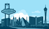 Fototapeta Miasto - Las Vegas Skyline