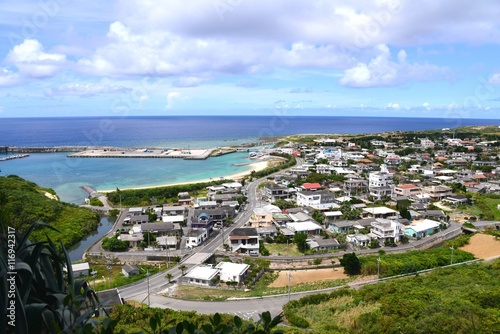 与那国島の久部良集落stock Photo Adobe Stock