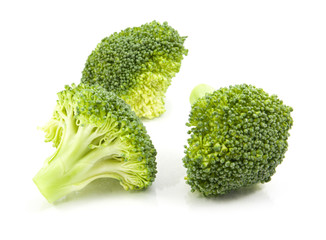 Wall Mural - broccoli isolated on white background