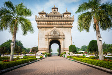 Patuxai Arch Monument, Vientiane, The Capital Of Laos