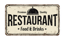 Restaurant Vintage Metal Sign