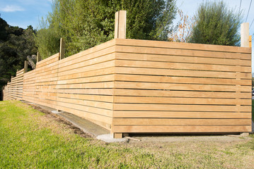 New timber fence