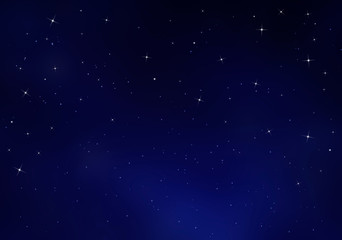 Wall Mural - starry sky, blue background