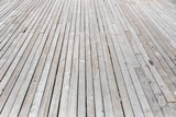 Fototapeta Desenie - Aged white rustic old wooden plank terrace floor background