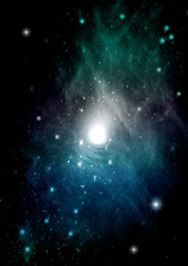 galaxy in a free space