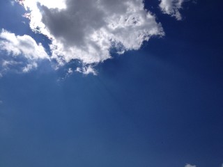 blue sky white cloud background