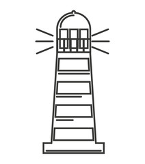 Sticker - lighthouse tower guide icon