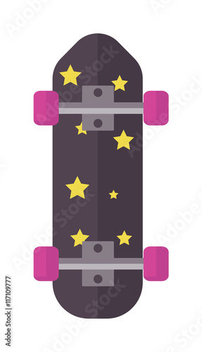 Skateboard icon extreme sport sign. Vector different board skateboard icons u...