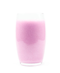 Wall Mural - Glass filled with smoothie isolated