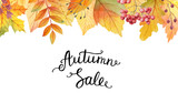 Fototapeta  - Big autumn sale.