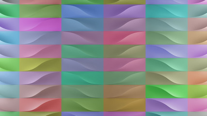 Poster - 3d geometry background with repeating shapes