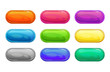 © lilu330 - Colorful long horizontal glossy buttons