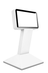 Poster - Information LCD Display Stand. 3d Rendering