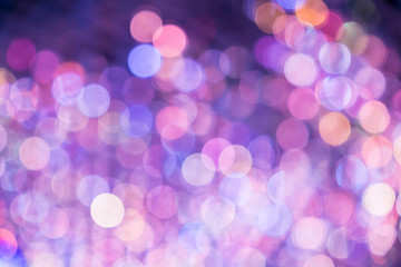 Aufkleber - Purple and pink color bokeh light,Blurred abstract background