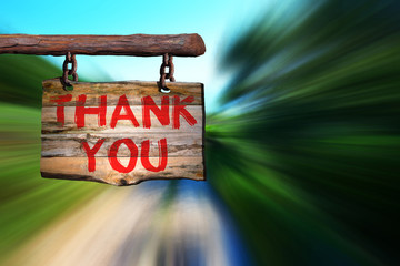 Wall Mural - Thank you