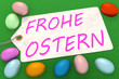 © Edler von Rabenstein - Easter eggs with sign and inscription, FROHE OSTERN