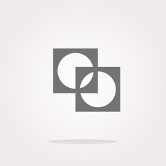 Poster - Apps icon. abstract sign on web button isolated on white . Vector illustration
